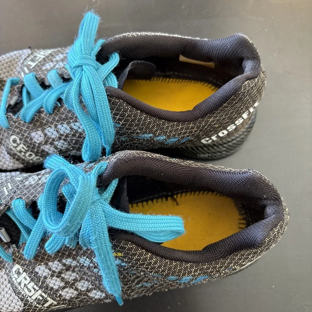Reebok CrossFit Nano 5.0 Training Shoes Blue Black Gray Womens Sneakers Sz 7.5